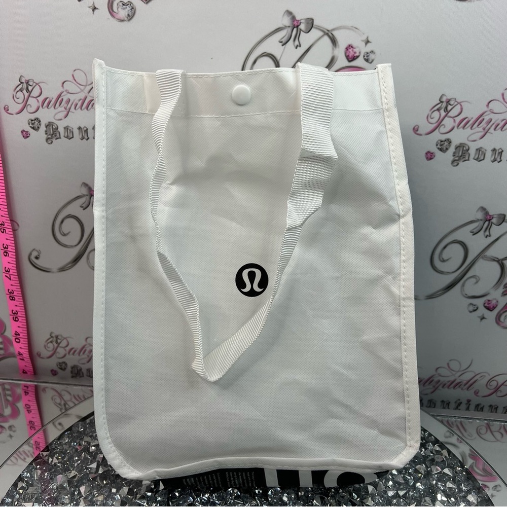 lululemon athletica White Nylon Tote with Logo